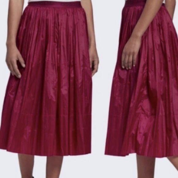 Adidas Metallic Pleated Skirt berry M - Picture 3 of 7